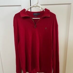 Ralph Lauren Quarterzip Red